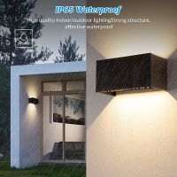 Aluminum LED Wall Lamp Outdoor Waterproof IP65 Interior Wall Light 12W24W Porch Garden Lights Living Room Street Stairs Lighting