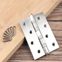 1pc Stainless Steel 4-Inch Thickened 304 Stainless Steel Hinge Door Wooden Door/Flat Open Loose Leaf Folding Hinge Mute Bearing