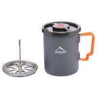 WIDESEA Aluminium Camping Coffee Pot with Cup Camping Coffee Pot for Campsite Cabin RV Kitchen Groups Backpacking Hiking
