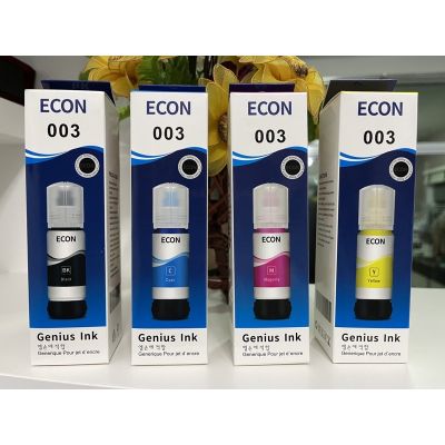 RJ ♩หมึกเติม Epson 003เกรดแท้ สีสด  คมชัด รักษาหัวพิมพ์ ใช้สำหรับEpsonรุ่น L1110L3110L3150L5190 L3210 L3250 L5290❖