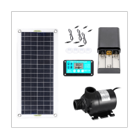 1Set 50W Solar Water Pump DC12V 800L/H Low Noise Solar Water Fountain Pump Solar Cell Water Pump