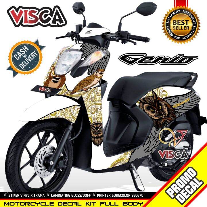 Decal Genio Full Body Stiker Genio Variasi Full Body Stiker Motor Genio Striping