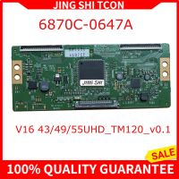 6870C-0647A V16 434955UHD_TM120_V0 1ทีวีแอลจี T Con Board 6870C0647a V16434955uhdtm120v01 6870C ลอจิกบอร์ด0647A การ์ดทีวีการทดสอบที่ดี