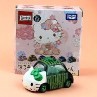 Takara Tomomy Tomica รถลายการ์ตูนเล็กน่ารัก Hello Kitty 1:64โมเดลของเล่นยานพาหนะดายแคสโลหะรุ่นลิมิเต็ดเอดิชั่นสำหรับเด็ก