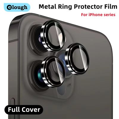 Elough Lens Protector For iPhone 14 Pro Max Accessories Metal Ring Protector Camara Glass For iPhone 13 12 Pro Max Camera Film