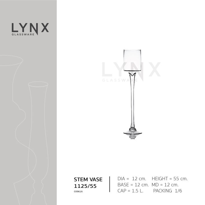 lynx-stem-vase-1125-แจกันแก้ว-แจกันก้าน-แจกันทรงสูง-เชิงเทียนแก้ว-แฮนด์เมด-เนื้อใส-มีความสูง-4-ขนาดให้เลือก