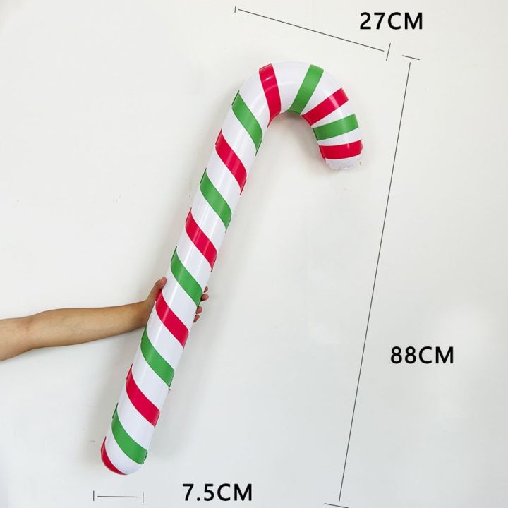เครื่องประดับ-mytool-ลูกกวาดไม้เท้าคริสต์มาสเครื่องประดับพลาสติกของตกแต่งตกแต่งตามเทศกาล-พร้อมส่ง