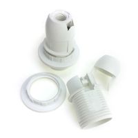 【YD】 E14 Bulb Lamp Holder Edison Screw Pendant Socket   Lampshade Collar