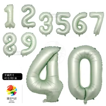 2024 Balloons 40 inch Blue Foil Number Balloons for 2024 New Year Eve Graduation Decorations Festival Party Supplies, Blue|Gold