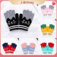 ถุงมือถักหนา4-10Y J-BRITNEY ถุงมือทารกแคชเมียร์ถุงมือทารกน่ารักสำหรับเด็ก