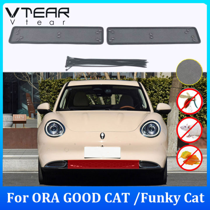 vtear-for-ora-good-cat-funky-cat-2021-2022-2023-car-grille-insect-net-engine-water-tank-protective-cover-exterior-radiator-body-protection-trim-cover-decoration-car-styling-accessories