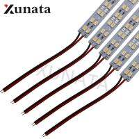 5630 Double Row LED Hard Bar Light Aluminium Rigid Strip Cool White 50cm 72LEDs 12V LED Light Lamp 5PCS