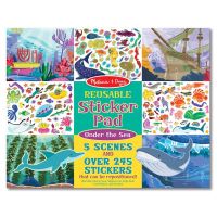 ( โปรโมชั่น++) คุ้มค่า [ของแท้ USA] Melissa and Doug รุ่น 30500 Reusable Sticker Pad - Under the Sea สติกเกอร์รียูสซาเบิล รุ่นสัตว์น้ำใต้ทะเล ราคาสุดคุ้ม วอลเปเปอร์ วอลเปเปอร์ ติด ผนัง วอลเปเปอร์ สวย ๆ วอลเปเปอร์ 3d