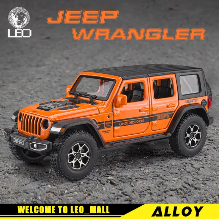 LEO Hot💥 Scale 1/32 JEEP Wrangler Rubicon 4X4 Toy Car Model Metal Alloy  Diecast Car Toys For Kids,Children's Toys for boy Miniauto Truck Vehicle  Sound and Light Toy | Lazada PH