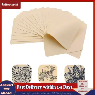 Blank Tattoo Skin Practice - 20 Sheets Fake Skin Double Sides 8x6