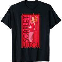 เสื้อยืด พิมพ์ลาย Marvel WandaVision Scarlet Witch Super Hero สําหรับผู้ใหญ่  7M67