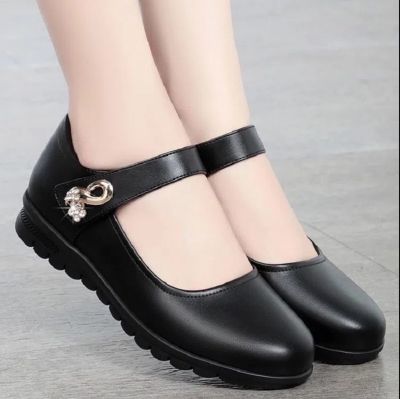 Women Sweet Comfortable Buckle Strap Hollow Out White Summer Flat Shoes Ladies Casual Anti Skid Black Stylish Street Shoes H5746