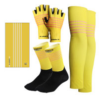 Cycling Gloves Socks Set Riding Outdoor Headband Cycling Socks Summer Sun Protection Arm Sleeve Half Finger Gloves