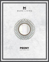 กระจกตกแต่งผนังดีไซน์ Muro Living รุ่น PEONY