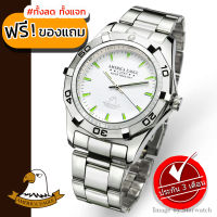 AMERICA EAGLE นาฬิกาข้อมือสุภาพบุรุษ สายสแตนเลส รุ่น AE007G - Silver/ฺWhite