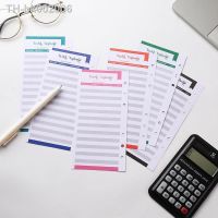 ◊∋ 12pcs A6 Budget Planner Inner Page for Loose Leaf Notebook Filler Paper 6 Holes Binder Financial Management Budget Saving Money