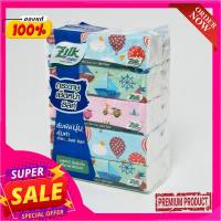 ซิลค์ ซอฟท์บ๊อกซ์ กระดาษเช็ดหน้า 120 แผ่น แพ็ค 5 กล่องZilk Soft Box Facial Tissues 120 Sheets x 5 Boxes