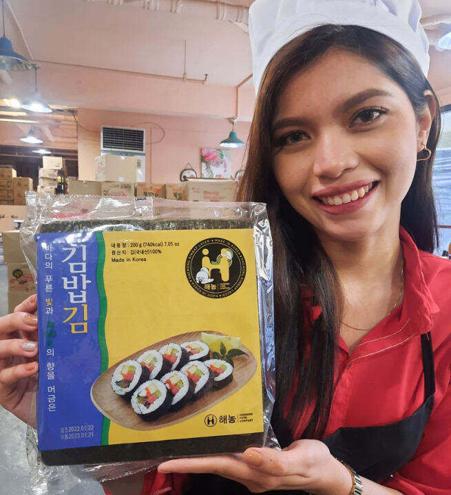HAENONG Seaweed Gold 100 Sheets (for Kimbab, kimbap, Shushi) Lazada PH
