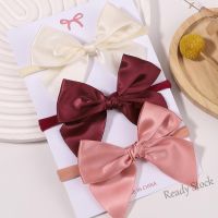 【Ready Stock】 ♗♟♟ C18 1pcs Baby Cute Bow Headbands Grosgrain Ribbon Hair Bands for Children Girls Soft Hairband Newborn Hair Accessories Gifts