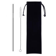 Bộ Ống Hút Inox 304, Ống Hút Cao Cấp Bảo Vệ Môi Trường, Tặng Kèm Túi Đựng