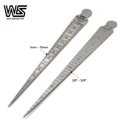 WS ของแท้อุปกรณ์ตรวจวัดเกจวัดความเรียว1-15มม. ช่องรูช่องกว้างช่องรูขนาดไม้บรรทัดเชื่อม