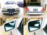 เลนส์กระจกรถ สีฟ้าตัดแสง BENZ W202 (C CLASS ตัวแรก) ปี 93-00   ด้านซ้าย ไม่หลอกตา