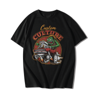 เสื้อยืดแขนสั้นคอกลม Cotton 100% สกรีนลาย CULTURE HOTROD