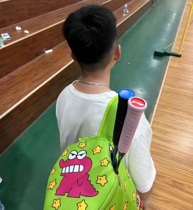 crayon-shin-chan-badminton-bag-student-children-cartoon-cute-backpack-light-waterproof-girls-backpack-school-bag