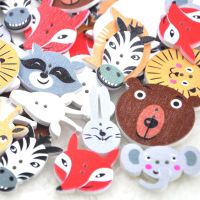 50pcs Mix Animal Wood Buttons Sewing Mix Lots WB237 Haberdashery