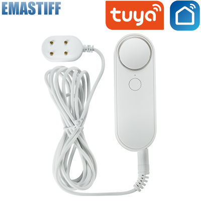 น้ำรั่วเซนเซอร์ WIFI Leak Level Sound Alarm Detector ความปลอดภัย Overflow ป้องกัน Tuya Smart Life App Home Remote Control