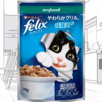 Purina Felix อาหารเปียกแมว รส ปลาทูในเยลลี่  70 กรัม 12ซอง