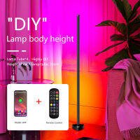 RGB Corner Floor Lamp Living Room Dimmable 141cm Stand Tuya Smart LED RGB Mood Light for Bedroom Nordic Home Christmas Decor