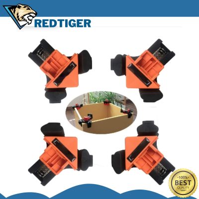 4/1 Pcs 90 Degree Corner Clamp Wood Angle Clamps Carpentry Furniture Fixing Clips Picture Frame Joinery Woodworking Tools