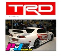 สติกเกอร์ TRD ติดข้างรถ ติดท้ายกระบะ ติดกระจกได้ทั้งบ้านและร้านแต่งรถ2แผ่น ขนาดแผ่นล่ะ 30cmX105cm