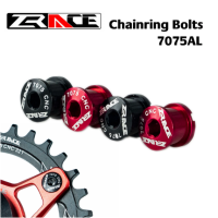 Zrace สลักเกลียว4ชิ้นความแข็งแรงสูงสำหรับ Mtb 7075 Cnc สกรูจานโซ่