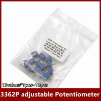 3362 Potentiometer 13 valuesx1pcs 13pcs 3362P 100R-1M ohm 101-105 Multiturn trimming potentiometers kit