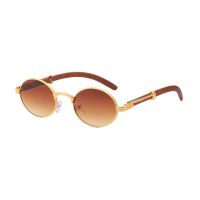 Round Vintage Steampunk Sunglasses for Women Luxury Brand Wood Fashion Glasses Shades