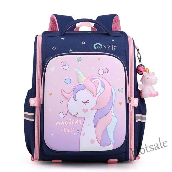 hot-sale-c16-ready-stock-childrens-cartoon-schoolbag-students7-12year-old-backpack-girls-gift