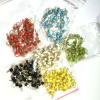 300PCS Six colorsx50 PCB board test points / test beads / gold plated ceramic test loop / circuit board test pin /