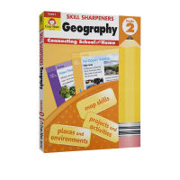 Second grade geography English original skill sharpeners geography grade 2 California teaching auxiliary skills pencil sharpener series primary school students English learning extracurricular home exercise book Evan moor