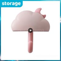 Cute Cartoon Cloud Umbrella Key Hangers Adhesive Mountable Wall Hook For Coat Hat Cellphone Decor Wall Door Organization Picture Hangers Hooks