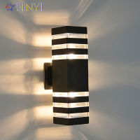 Aluminum E27 Up Down Dual-Head LED Wall Light Home Outdoor Decor Waterproof Wall Lamp for Yard Porch Corridor Balcony Lights