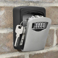 2022 Mini Solid Color Key Box Password Lock Door Cat Eye Metal Outdoor Wall-mounted Anti-theft Lock Box for Home Indoor