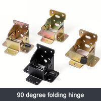 4PCS Folding Table Leg Bracket 90 Degree Self Locking Folding Hinge Connection Hardware For Kitchen Folding Table Worktables