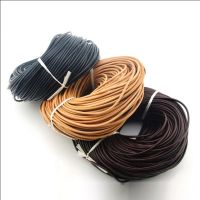 1.5 2 2.5 3 4 5 6 mm Black Brown Round Real Genuine Leather Jewelry Cord String Lace Rope DIY Necklace Bracelet Making Finding Shoes Accessories Shoes